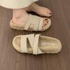 Fashion Women Fur Slippers Casual Sport Slingback Shoes 2025 Trend New Fashion Open Toe Flip Flops Woman Cozy Suede Short Plush Slides