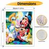 Disney Canvas Painting Kit Picnic Fun Home Decor Craft Perfect Gift IdeaCreative Disney Characters on Canvas DIY Art Project Gift Idea for Fans