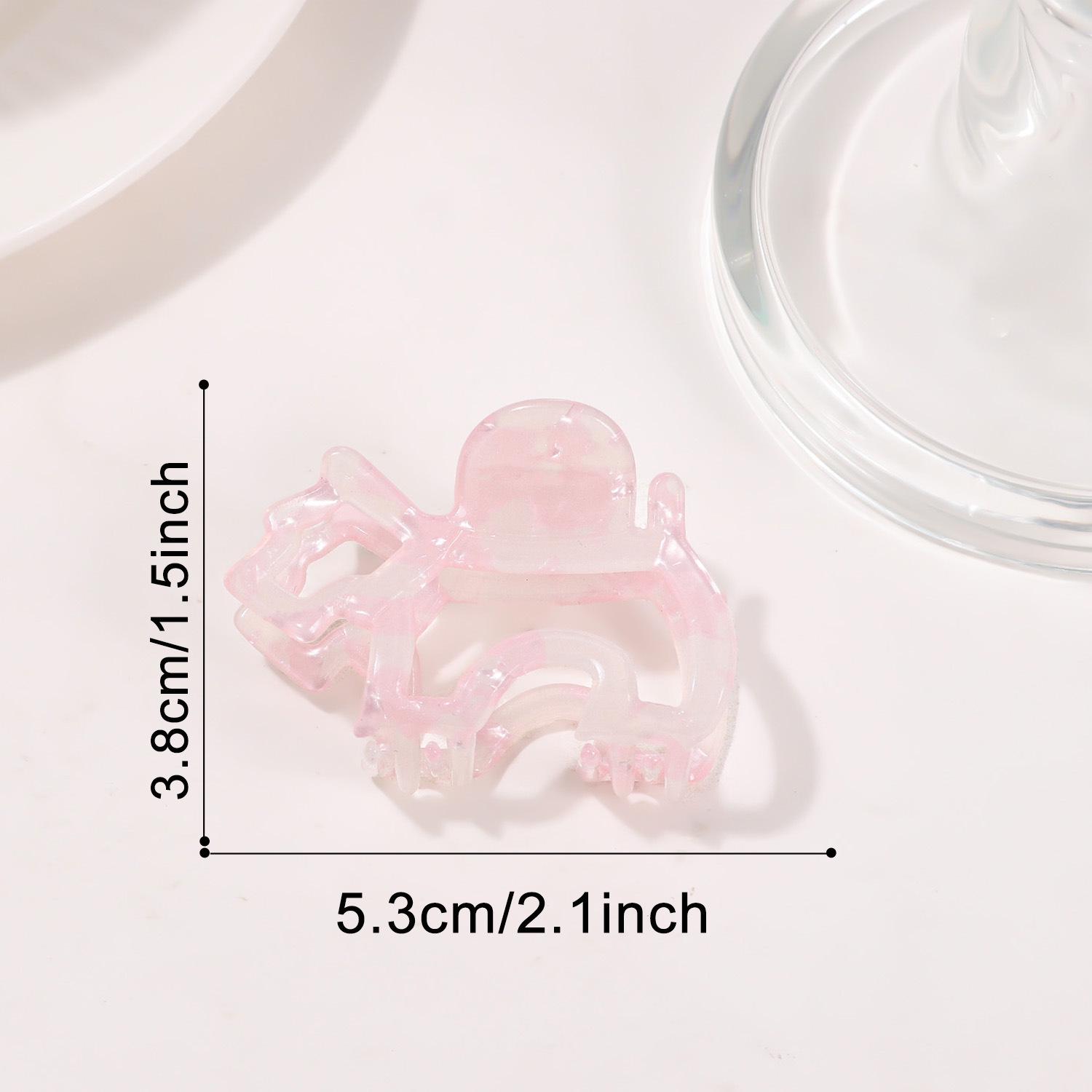 

Creative Bamboo Yao Hollow PVC Shark Hair Clip for Women