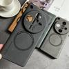 Magnetic Phone Case for OPPO Reno11 Reno10 Reno9 Reno8 Pro Plus Find X5 X6 Pro X7 Ultra Lambskin Texture Fuax Leather Cover