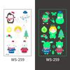 Kids' Waterproof Christmas Glow Tattoos - Festive Cartoon Stickers for Holiday Parties