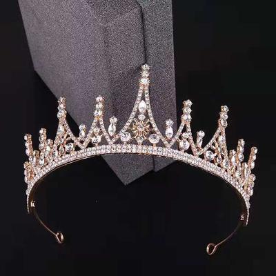 Corona de Novia Nueva Corona de Aleación Princesa Cumpleaños Diadema Reina Tocados de Boda