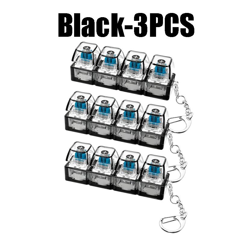 Led Light-Up Keychain Keyboard Clickable Button Fidget Toy For Stress Anxiety Relief Portable Desk Accessory Office Decor Gift