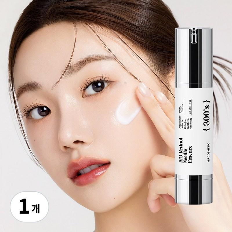 NU Bio Retinol Needle Essence 300 Shots Skin Texture Improvement & Pore Reduction & Stem Cell Culture Fluid, 50ml, 1 Pcs