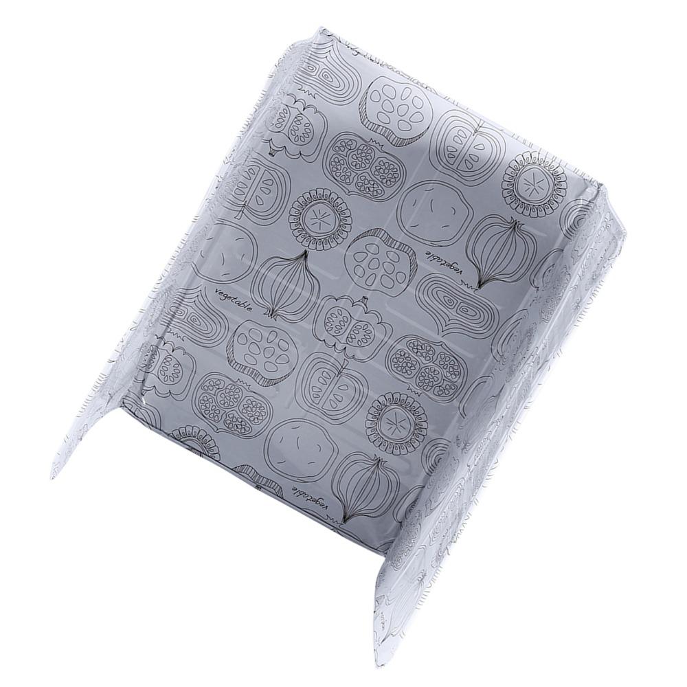 3-Sided Foldable Splatter Guard Large Space-Saving Oil Barrier Easy Clean Reusable Splash Guard Gas/Electric Stovetops