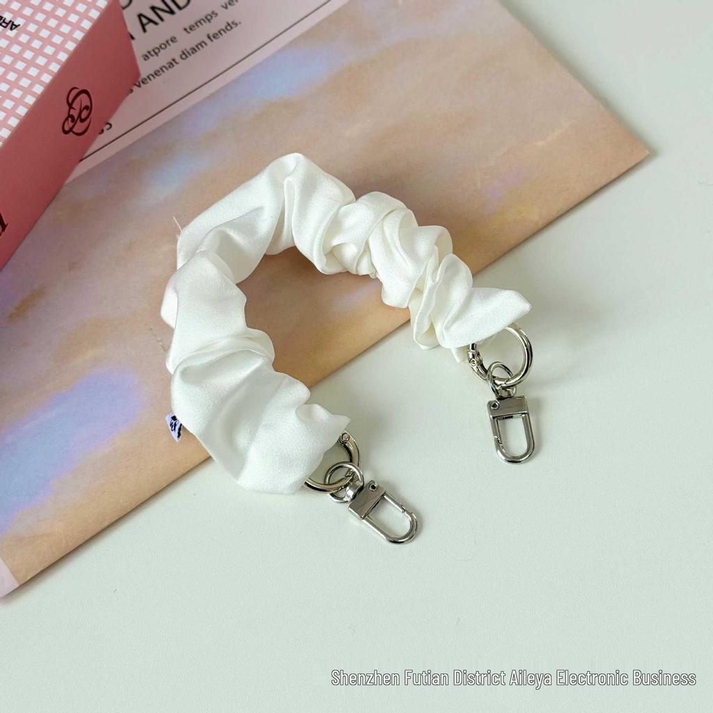 Handheld Double-Ended Buckle Phone Lanyard & Wrist Strap - Elastic Scrunchie with Anti-Loss Design