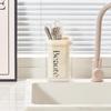 Premium Cream Style Chopstick and Utensil Holder - Draining Storage Box