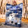 T1 Flannel Blanket Soft All-Season Throw, Design for Camping, Car Travel, Hiking Sofa, Bed, Office Perfect Gift for Parties