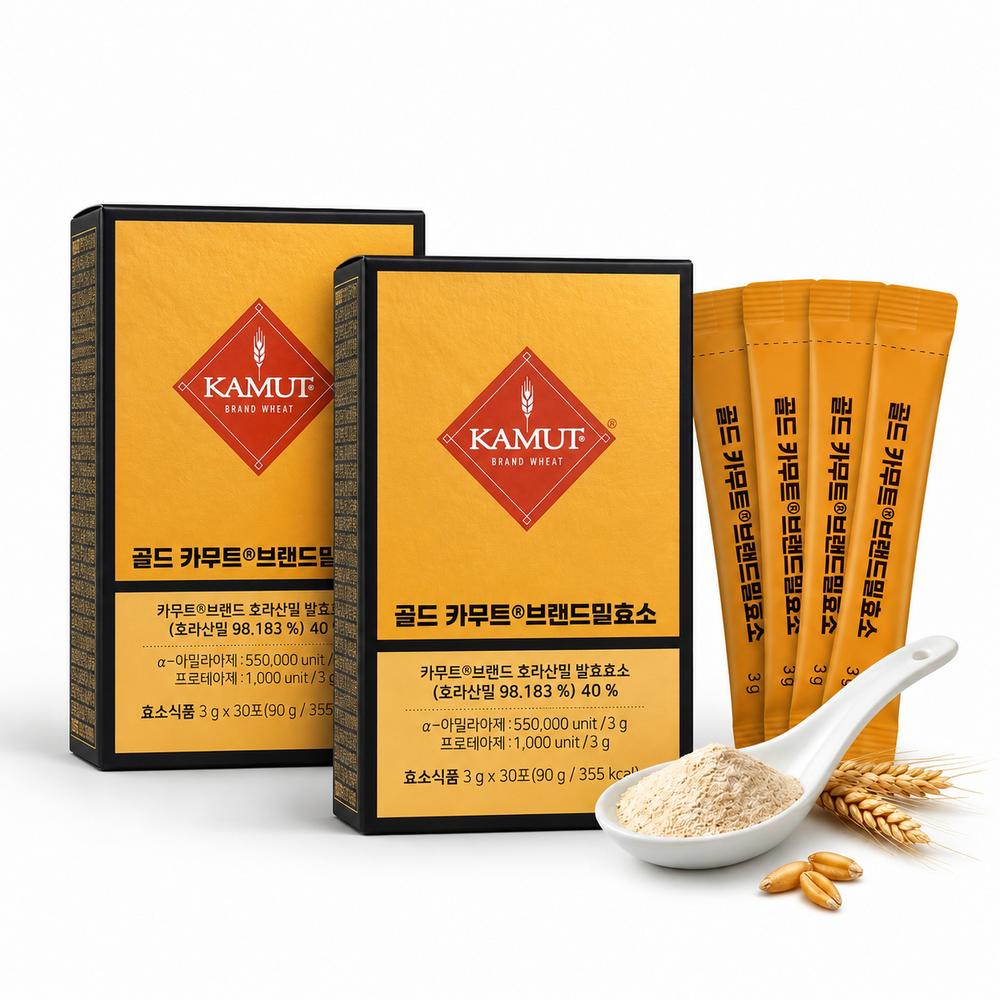 Gold Kamut Brand Wheat Enzyme 3g 30 Packets 2 Boxes 90g 2 Boxes