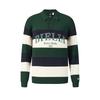 Fila Tennis Fashion Classic Retro Sports Leisure Striped Loose Versatile Comfortable Knitted Sweater Men sweater Pine-Green A11M543406FDG