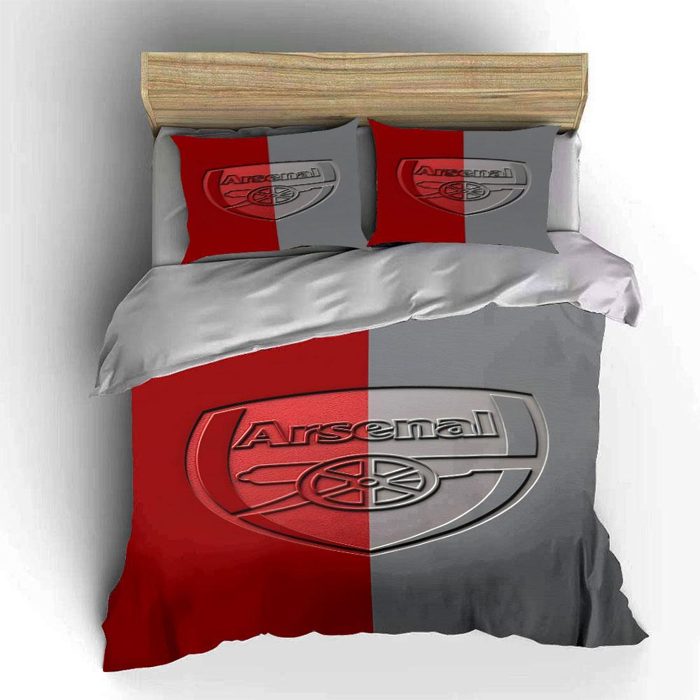 Logo dell'Arsenal con cannone. Set lenzuola Set copripiumino Copripiumini Federe(1* Copripiumino 2* Federe senza imbottitura piumone)