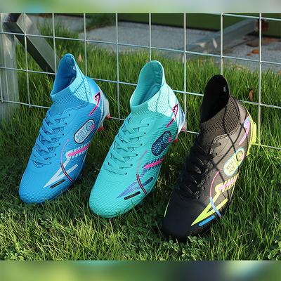 Nouvelles chaussures de football professionnelles pour jeunes garçons et filles à crampons pointus chaussures de sport de compétition baskets respirantes antidérapantes