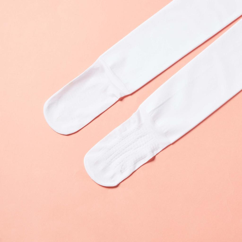 Children's 900D Dragon Claw Hair Ballet Dance Pantyhose - Autumn & Winter Thickened White Tights