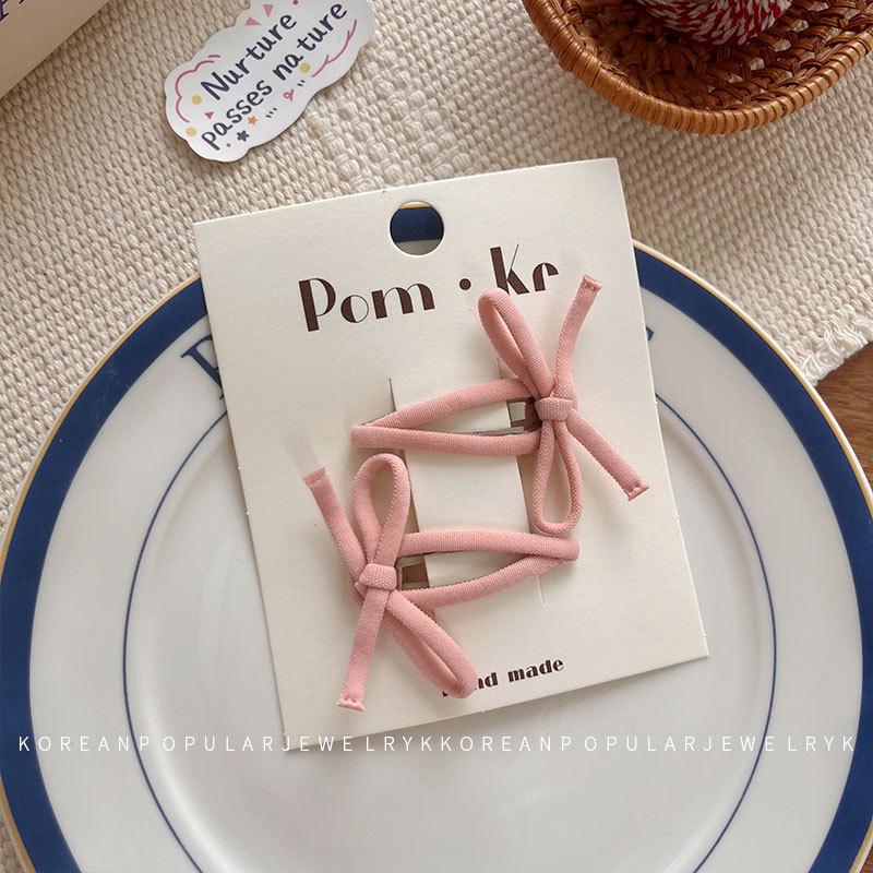 

Корейский стиль осенне-зимняя тканевая заколка-бант для волос для девочек