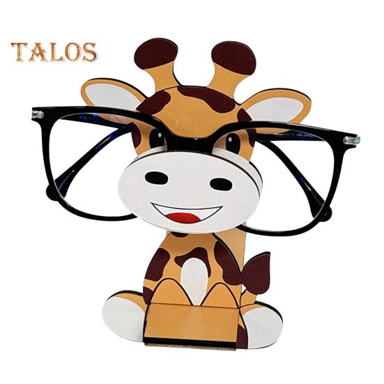 

Деревянный держатель для очков в форме животного, настольная подставка для солнцезащитных очков для домашнего офиса, декор стола Giraffe