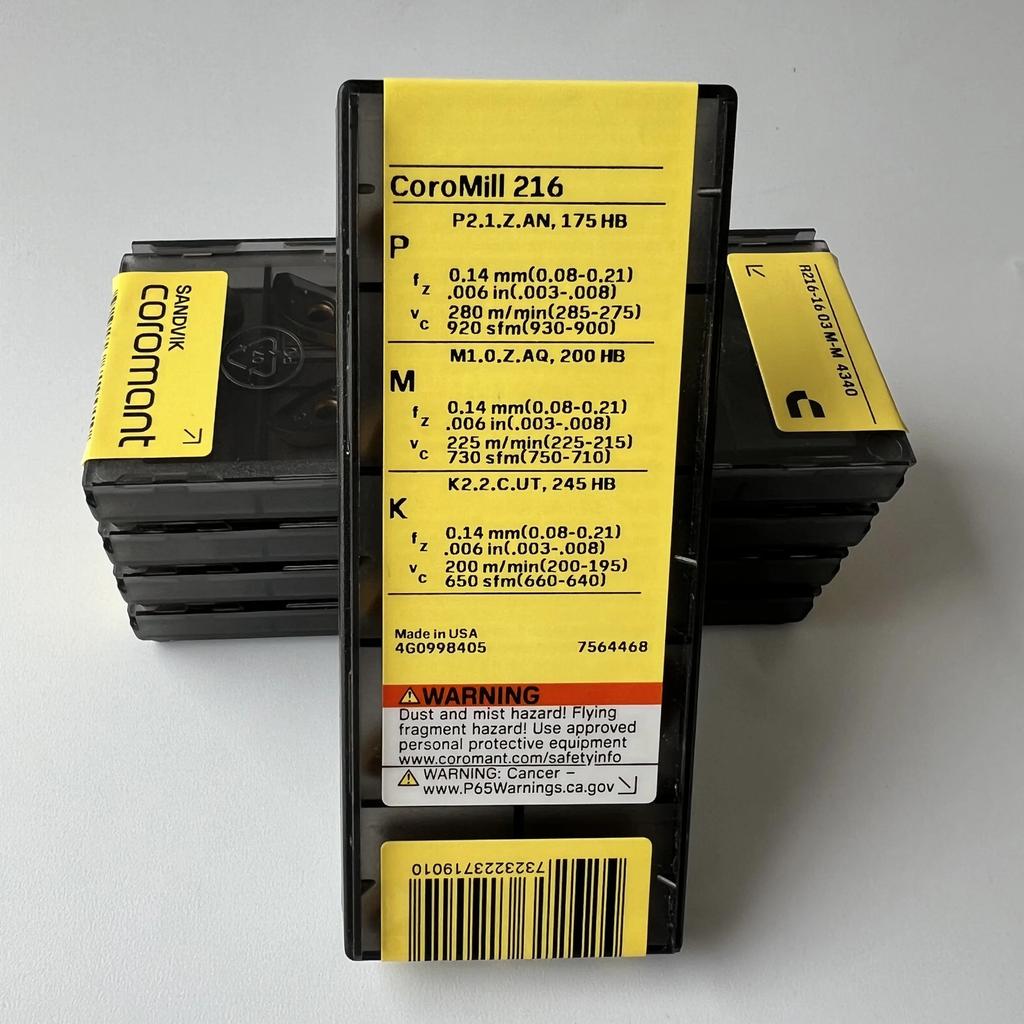 SANDVIK / R216-1603M-M 4340 / Industrial indexable Carbide Inserts 10 Pcs