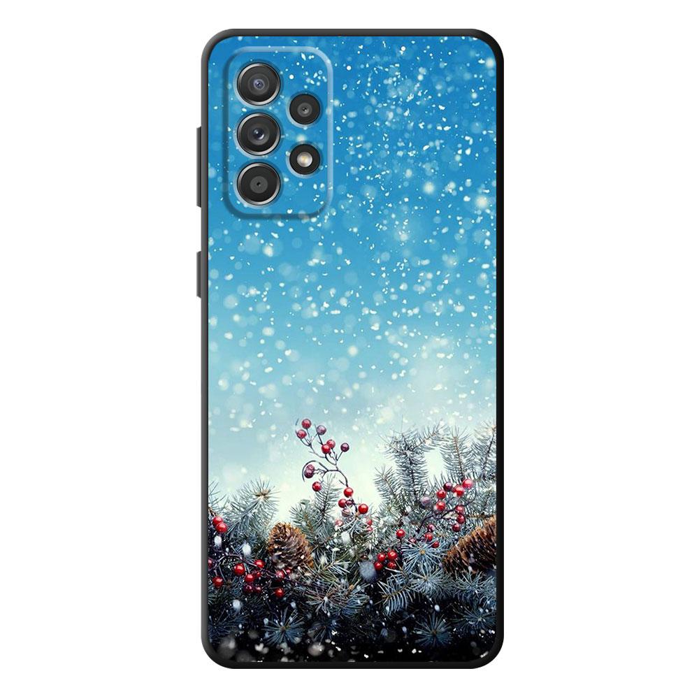 Merry Christmas Snow Winter Case for Samsung Galaxy A13 A52 5G A72 A21s A11 A22 A32 A51 4G A71 A12 A73 A53 TPU Soft Silicone Bag