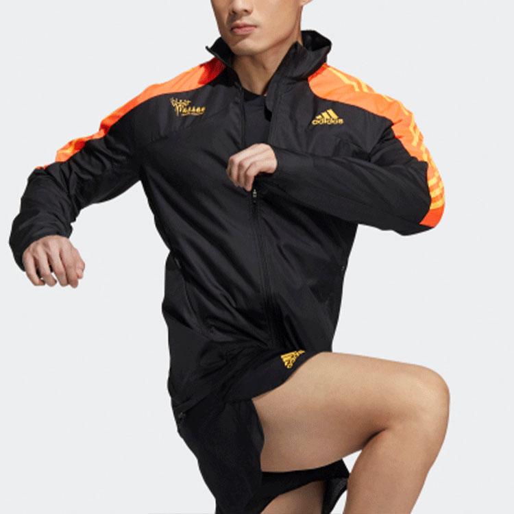 Adidas Beijing Marathon 40th Anniversary Limited Edition Running Track Jacket Men Outerwear Black HE2933