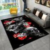 Teppich mit Horror-Totenkopf, Gothic-Hexerei, Teppich für Wohnzimmer, Schlafzimmer, Sofa, Spielzimmer, Fußmatte, Dekoration, rutschfeste Bodenmatte
