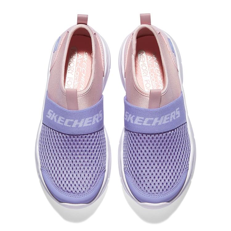Skechers Kids Comfortable Versatile Casual Outdoor Non-Slip Shock Absorbing Low-Top Running Shoes Kids sneakers Pink Purple 302579L-PKLV