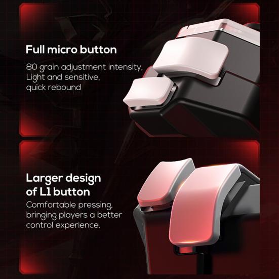 Joystick-Controller-Griff für Handyspiele, verzögerungsfrei, tragbar, wiederaufladbar, universeller Handy-Controller-Griff