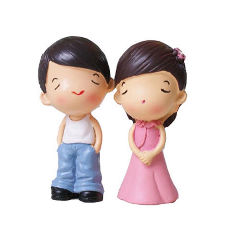 QuYiYa DIY Wooden House Model Kit for Girls - Little Couple Theme 3x3x6 size