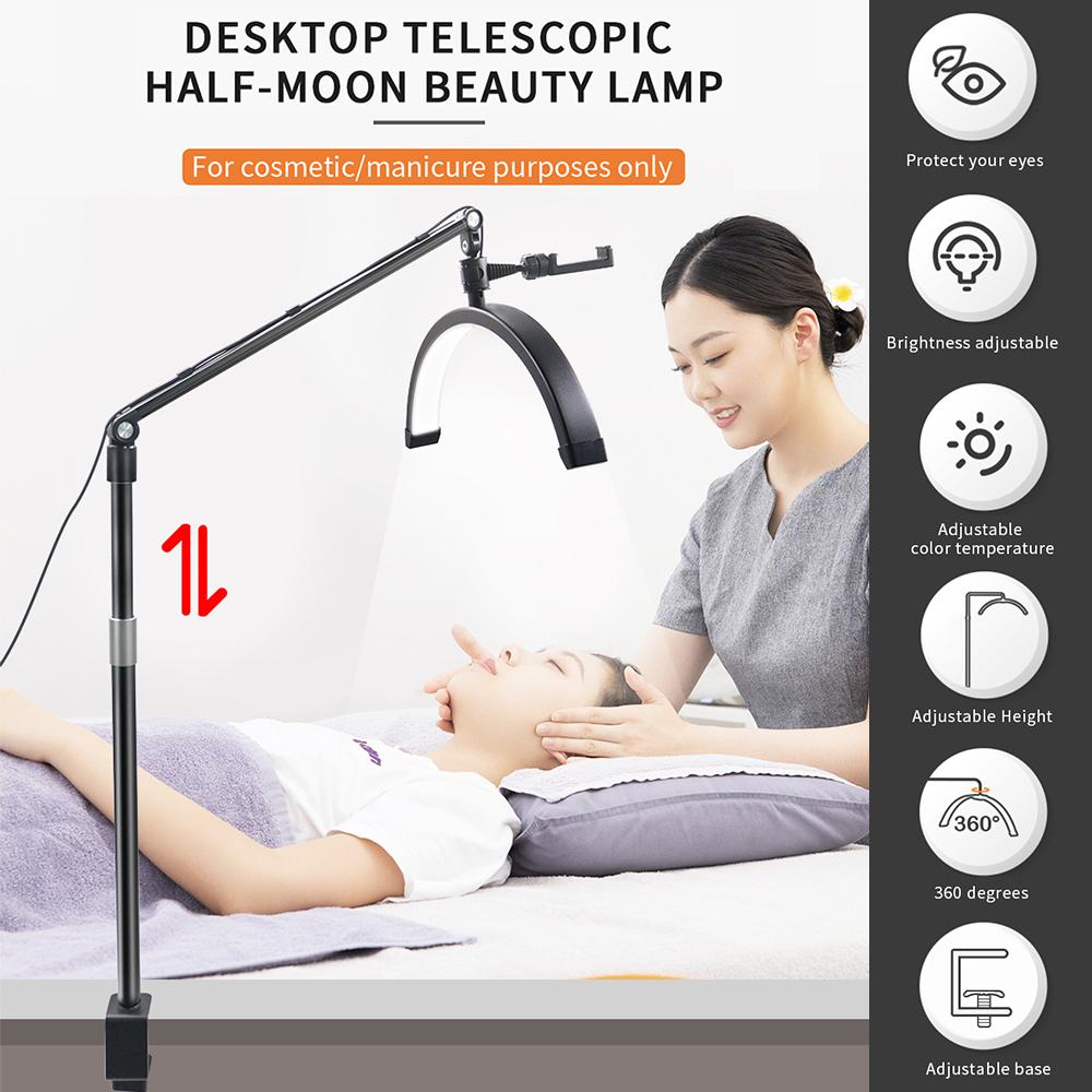 Andoer HD-M30X 36W Desktop LED Video Light Half-moon Shaped Fill Light Bi-color Light 3200K-5600K