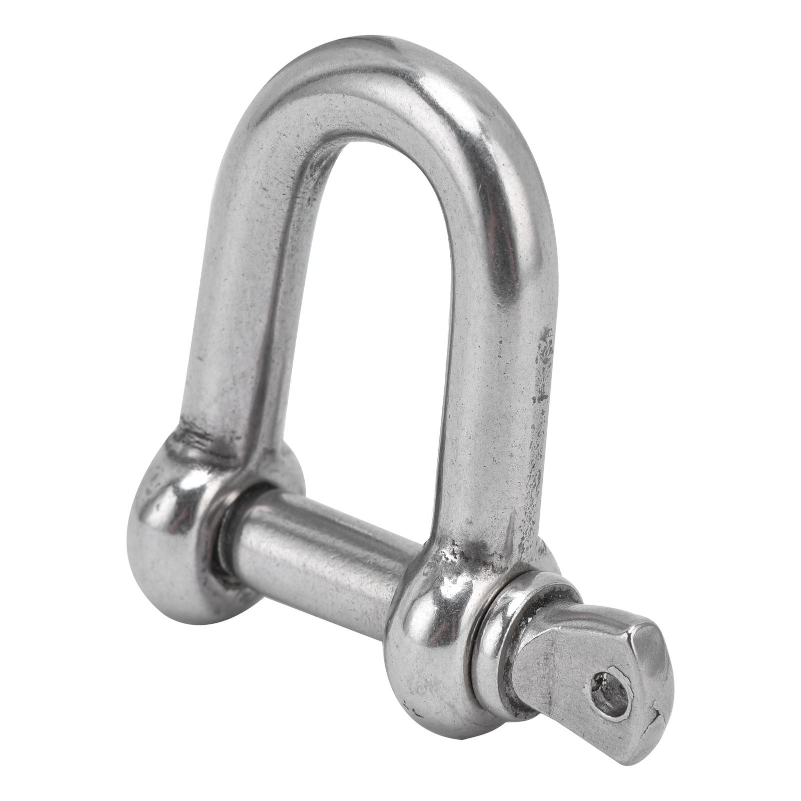 

Screw Pin Anchor Shackle Stainless Steel DShaped Bow Shackle for Chains Outdoor Camping Survival Rope(M10 ) M10