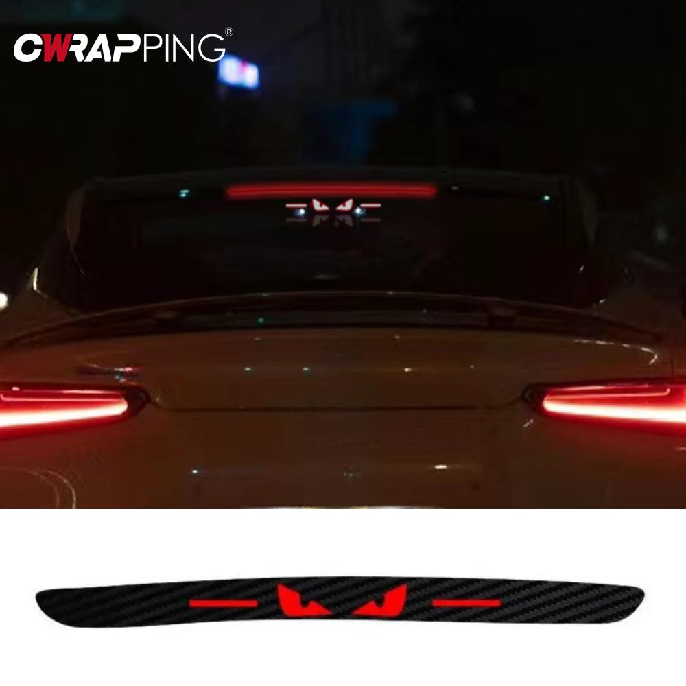 1PCS Car Personality Eagle Eye Brake Tail Light Sticker  Auto Light Hawkeye Styling Decorate Sticker for Chery Tiggo 7 Stickers