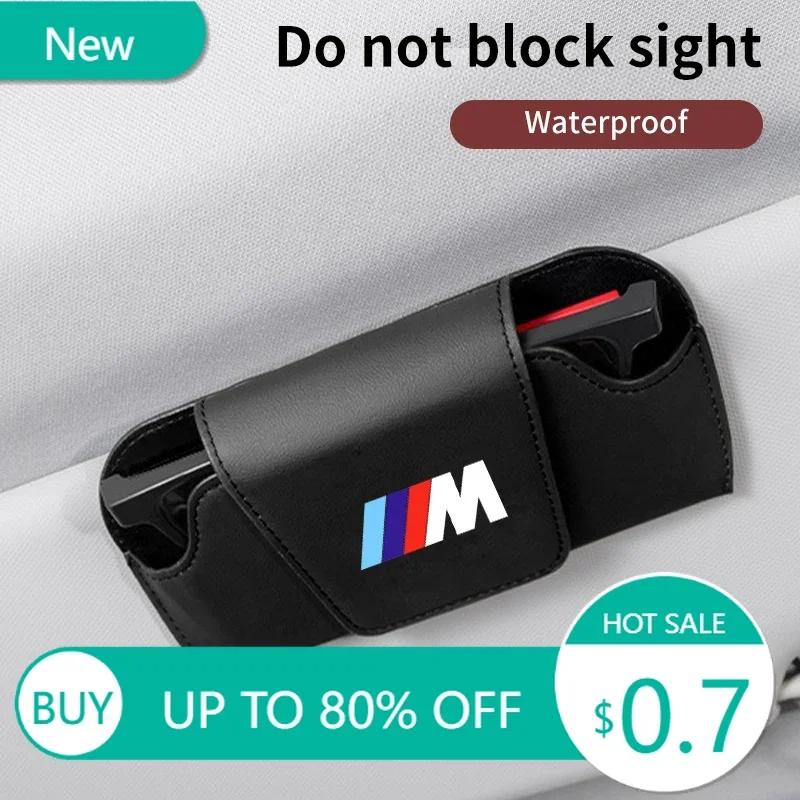 New Car Glasses Box Visor Sunglasses Holder Storage Clip Accessories For BMW 1 3 5 Series X1 X4 X5 X7 G20 G38 F20 F39 F48 E