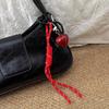 Fashion Creative Retro Heart Bag Pendant Mobile Phone Lanyard Colorful Braided Rope Keychain Pendant Decor Accessories