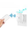 Campainha sem fio com plugue UE, comunicação residencial, música digital, campainha Dingdong, pager para idosos, controle remoto com energia autogerada