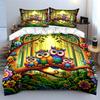 Bright owls and flowers. Bedding sets Duvet cover sets Duvet covers Pillowcases(1*Duvet Cover 2*Pillowcases without duvet insert)