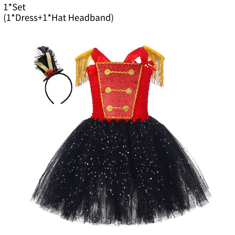 

Child Nutcracker The Cosplay Costume Tassel Sequins Dress With Steampunk Outfit S