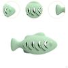 Cat Feeding Toy In Fish Shape, Silicone Chewable Dispenser for Cats