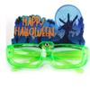 LED Halloween Luminous Glasses Pumpkin Fluorescent Glasses Funny Party Glowing Glass  Toy