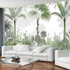 Tropical Green Plant Tapestry: Palm Leaf and Rainforest Jungle Wall Art for Bedroom, Bedroom or Office Decoration At Home.