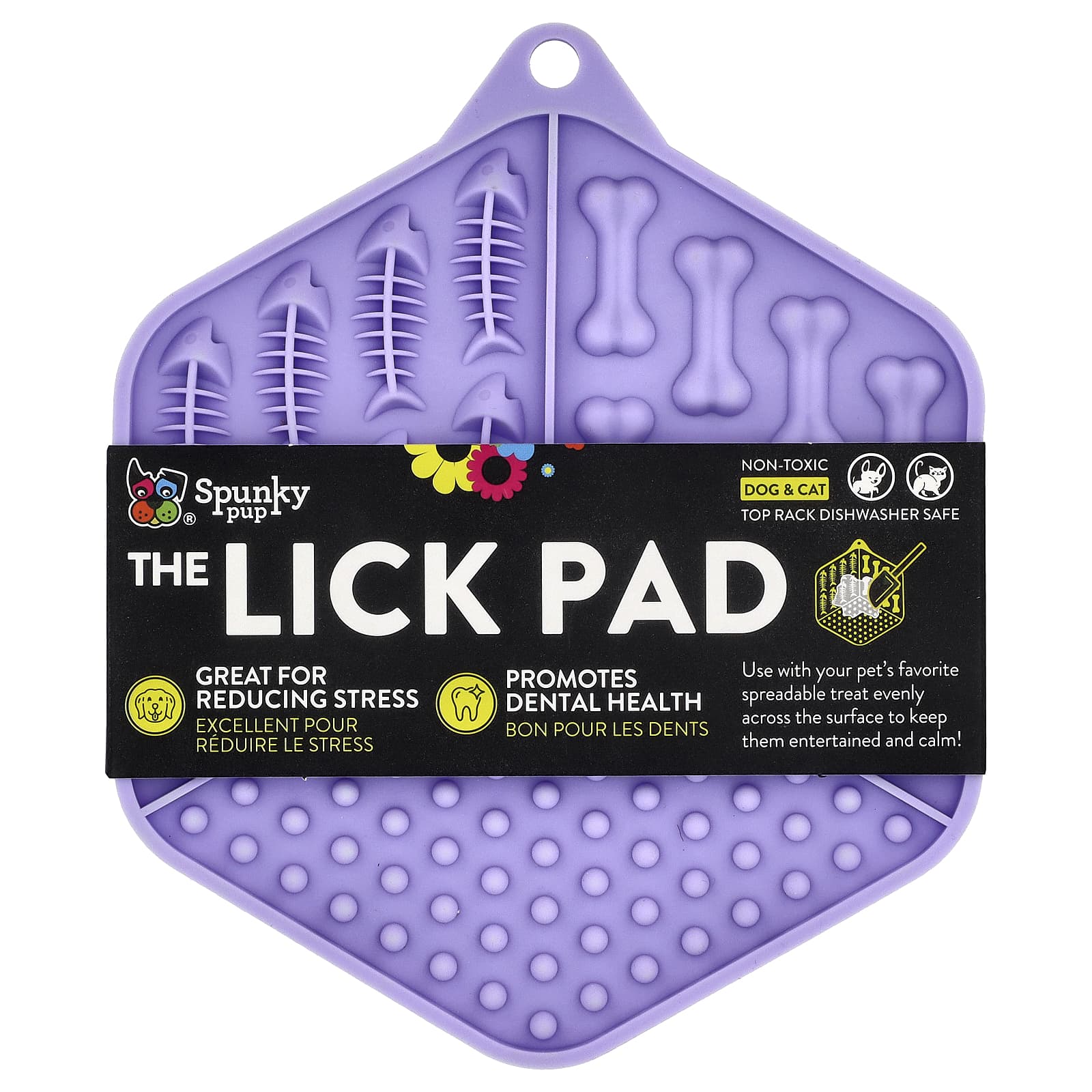 

Spunky Pup, Rick Pad, for Dogs and Cats, Hexagon, 1 Pad