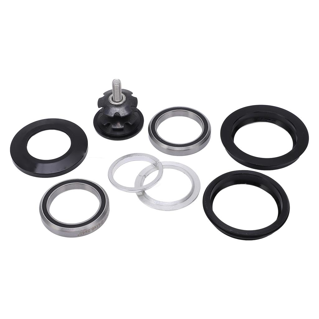 Bike Headset Bearings CNC Process Low Noise Rust Proof Road Bike Double Sealed Bearing Headset for 44‑50.6mm Frame