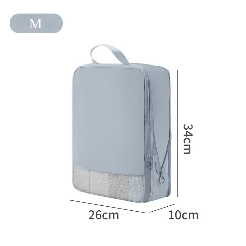 Space Saving Compression Storage Bag with Handle Portable Clothes Packing Cubes Bag Transparent Window Large Capacity 1860₽