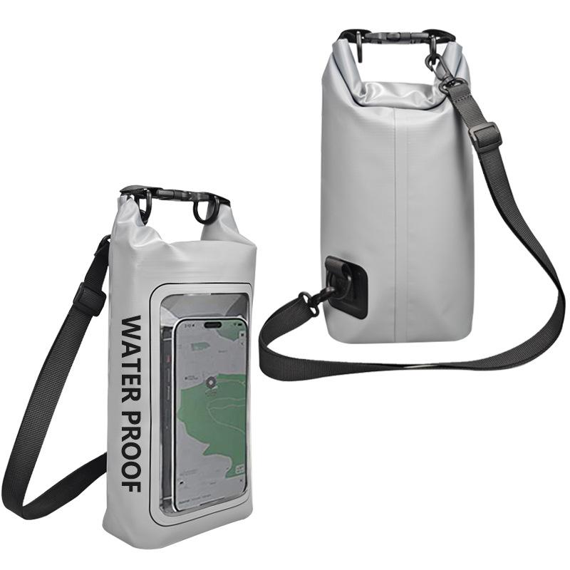 2L Wasserdichter Trockensack für Schwimmen Kajakfahren Trekking Rafting Surfen Bootfahren Tragbarer Touchscreen Outdoor Aufbewahrungsrucksack