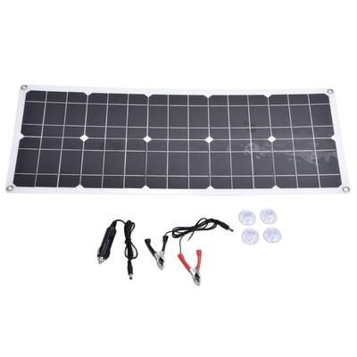EVTSCAN Panou Solar Portabil 50W Încărcare Solară cu Ieșire Dublă USB Pliabil Flexibil Siliciu Monocristalin Încărcător Panou Solar Exterior - Porturi,