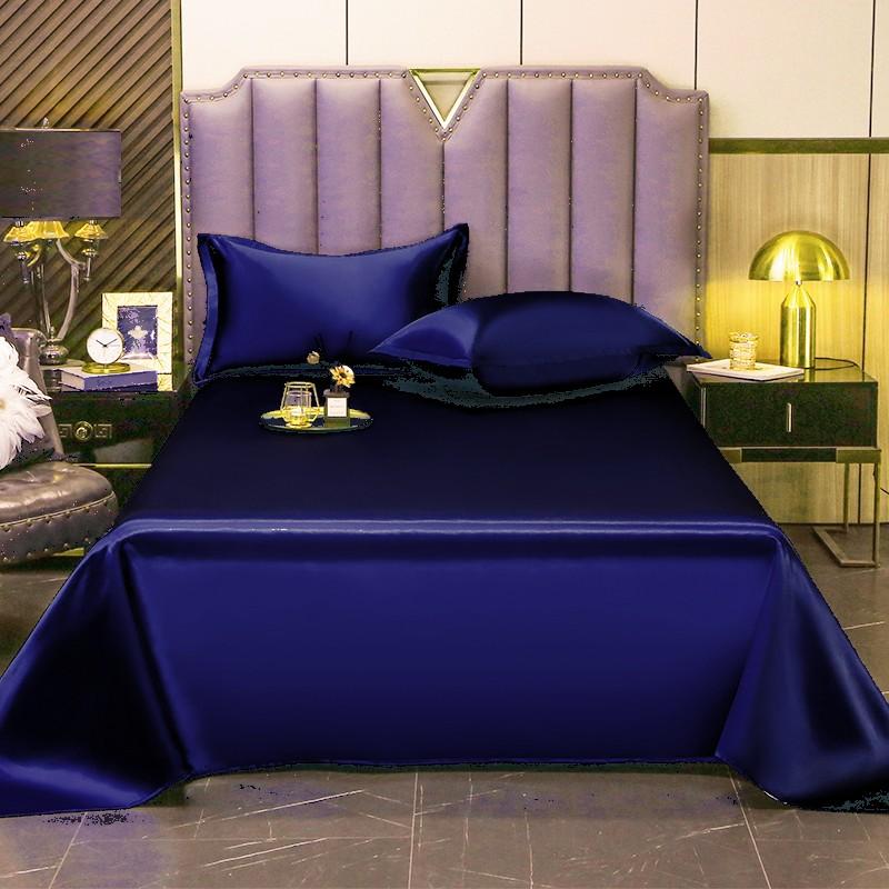 High End Satin Sheets, Soft And Comfortable Solid Color Sheets, Luxurious Single And Twin Bed Sheets