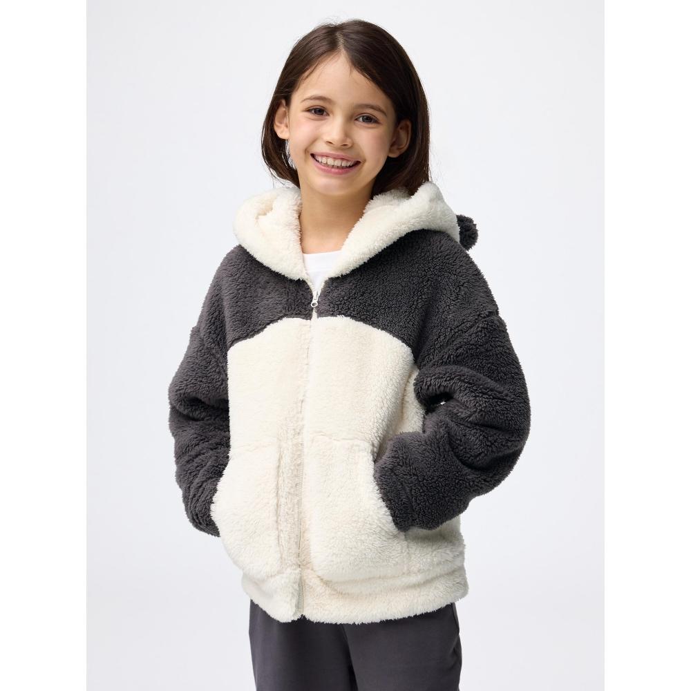 GU by Uniqlo Kinder Marshmallow Feel Full Zip Hoodie Panda