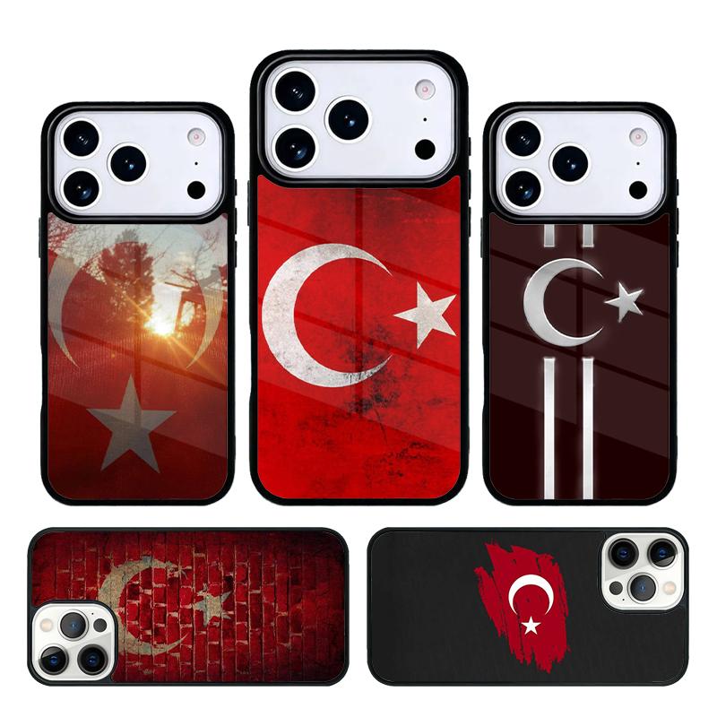 Turkei Turkey Ataturk Flag Soft Phone Case For iPhone 17 AIR 16 Pro Max 15 14 Pro 11 12 13 Shockproof Silicone Cover