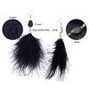 Fantasie Persönlichkeit Feder Ohrringe Feder Elegante Lange Quaste Temperament Alle Bauen Ohrringe