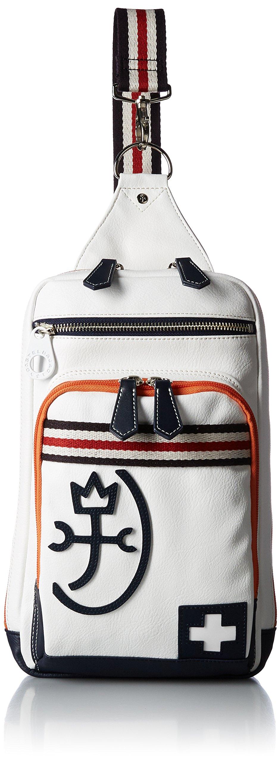 

[Castelbajac] Shoulder Bag Pensée 59913 Men s White