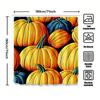 Tuniu Autumn Pumpkin Seamless Pattern Shower Curtain Fabric Decorative Home Decor Gift