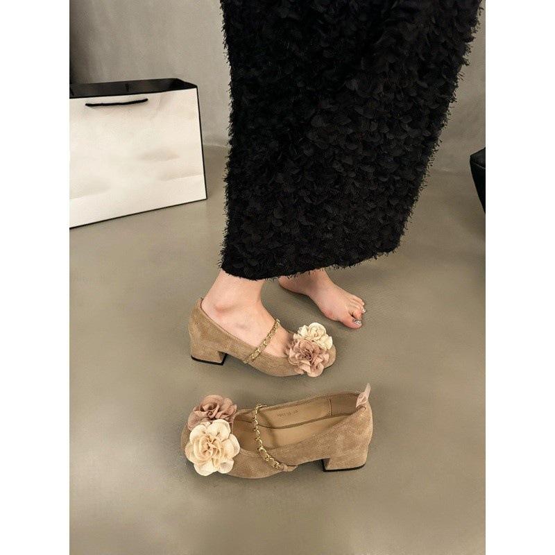 Dickes Absatzdesign Fee Einzelne Schuhe Damenschuhe Neue sanfte Retro Mary Jane Schuhe