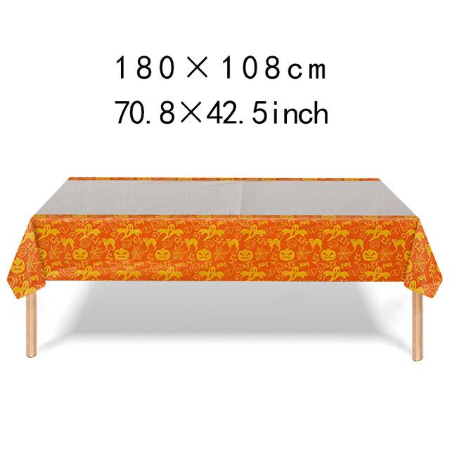 Halloween Character Waterproof PE Tablecloth for Indoor Party Decoration